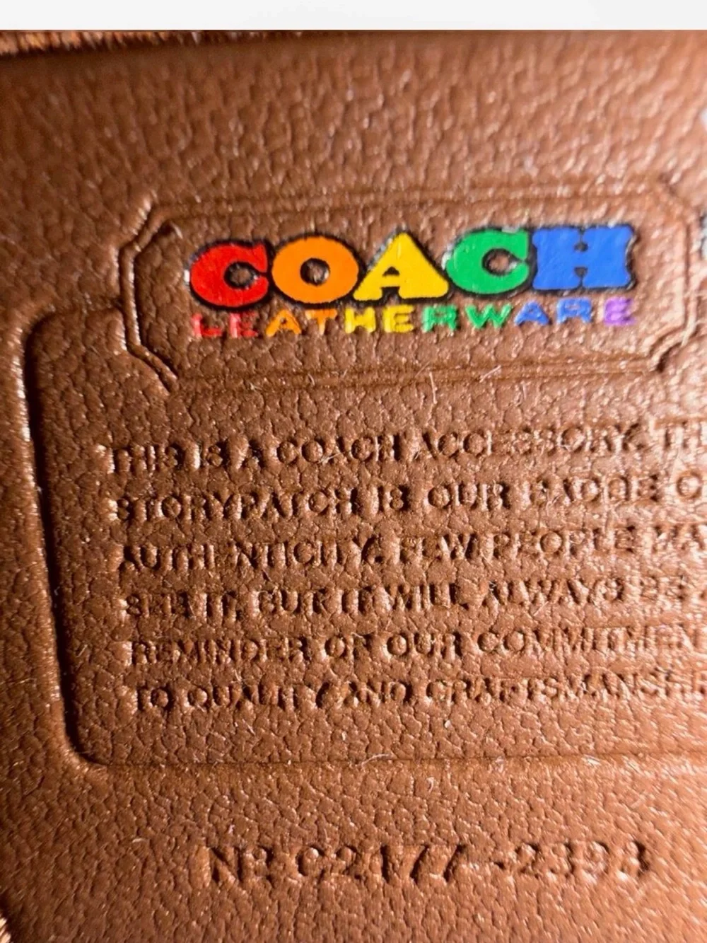 NWT Coach Rachel Rainbow Signature Phone Crossbody (2398)